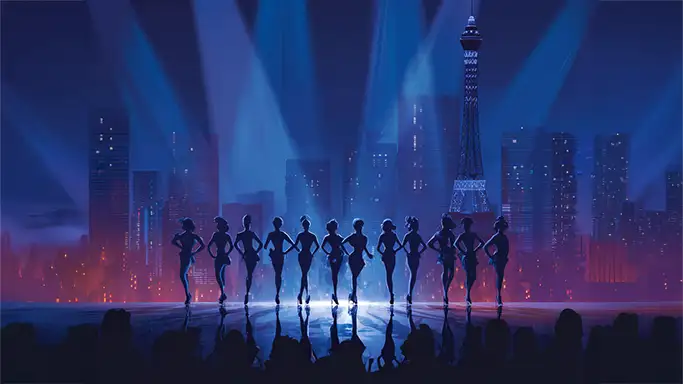 a chorus line